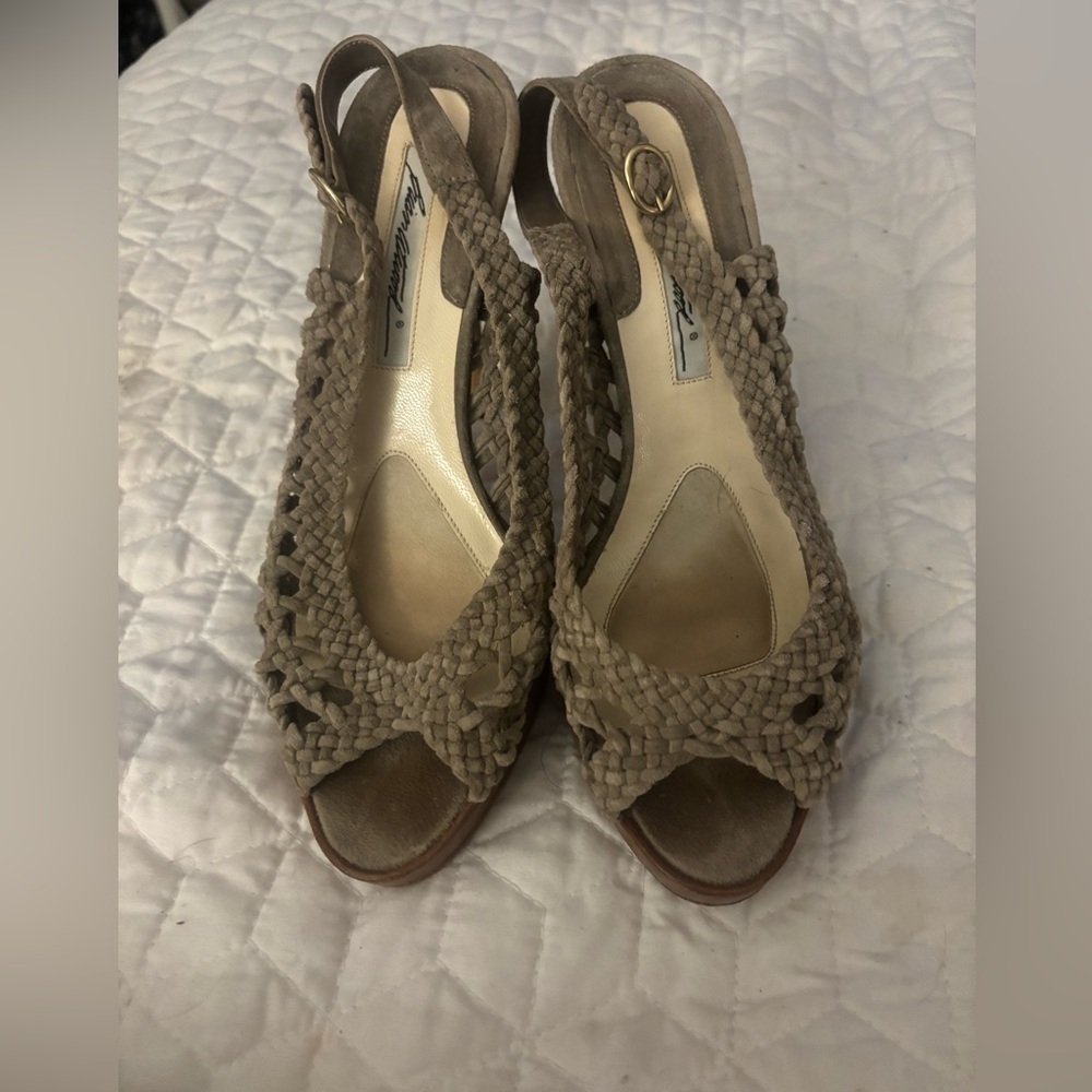 Brian Atwood Sexy High Heels Crochet Braided Stiletto size 7.5 - Picture 4 of 7
